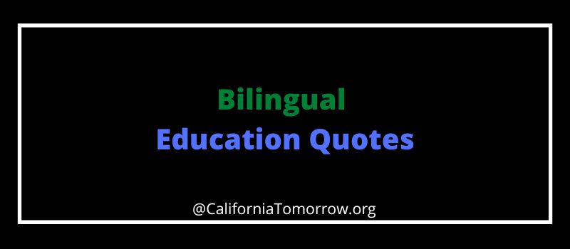 Bilingual Education Quotes