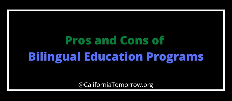 Pros and Cons of Bilingual Education Programs