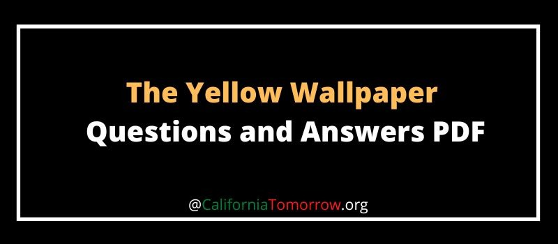 the yellow wallpaper Questions and Answers PDF